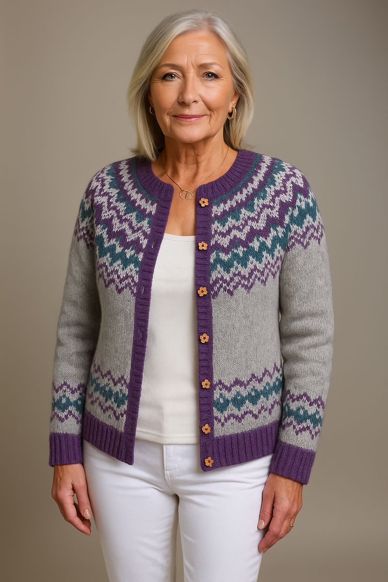 Sandra™ | Cardigan Nordico Raffinato