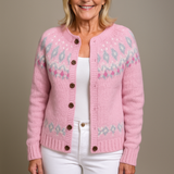 Milena™ | Cardigan Rosa dalla Linea Comoda