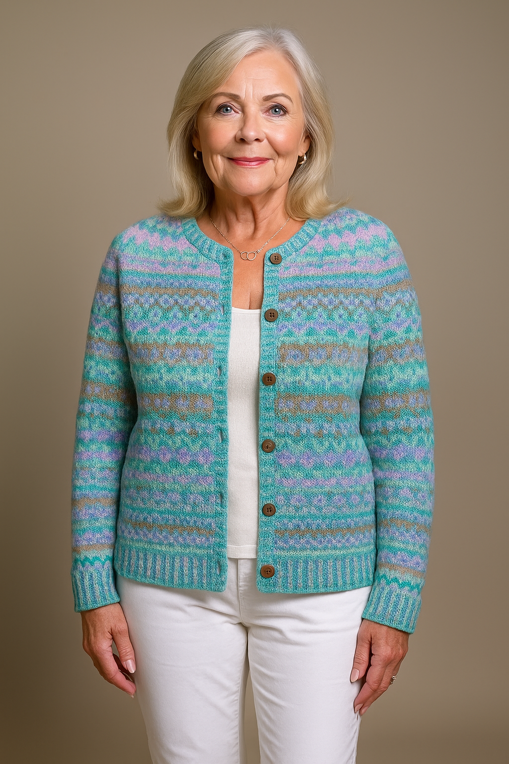 Graziella™ | Cardigan Blu Elegante