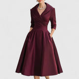 Rosalie | Elegante abito midi con una sottile lucentezza