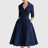 Rosalie | Elegante abito midi con una sottile lucentezza