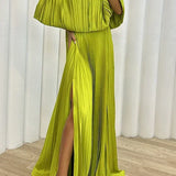 ARABELLA | ABITO MAXI PLISSETTATO ELEGANTE