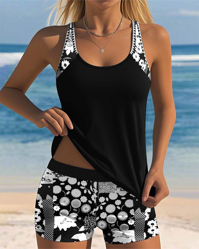 GINEVRA™|TANKINI COMODO A FANTASIA FLOREALE