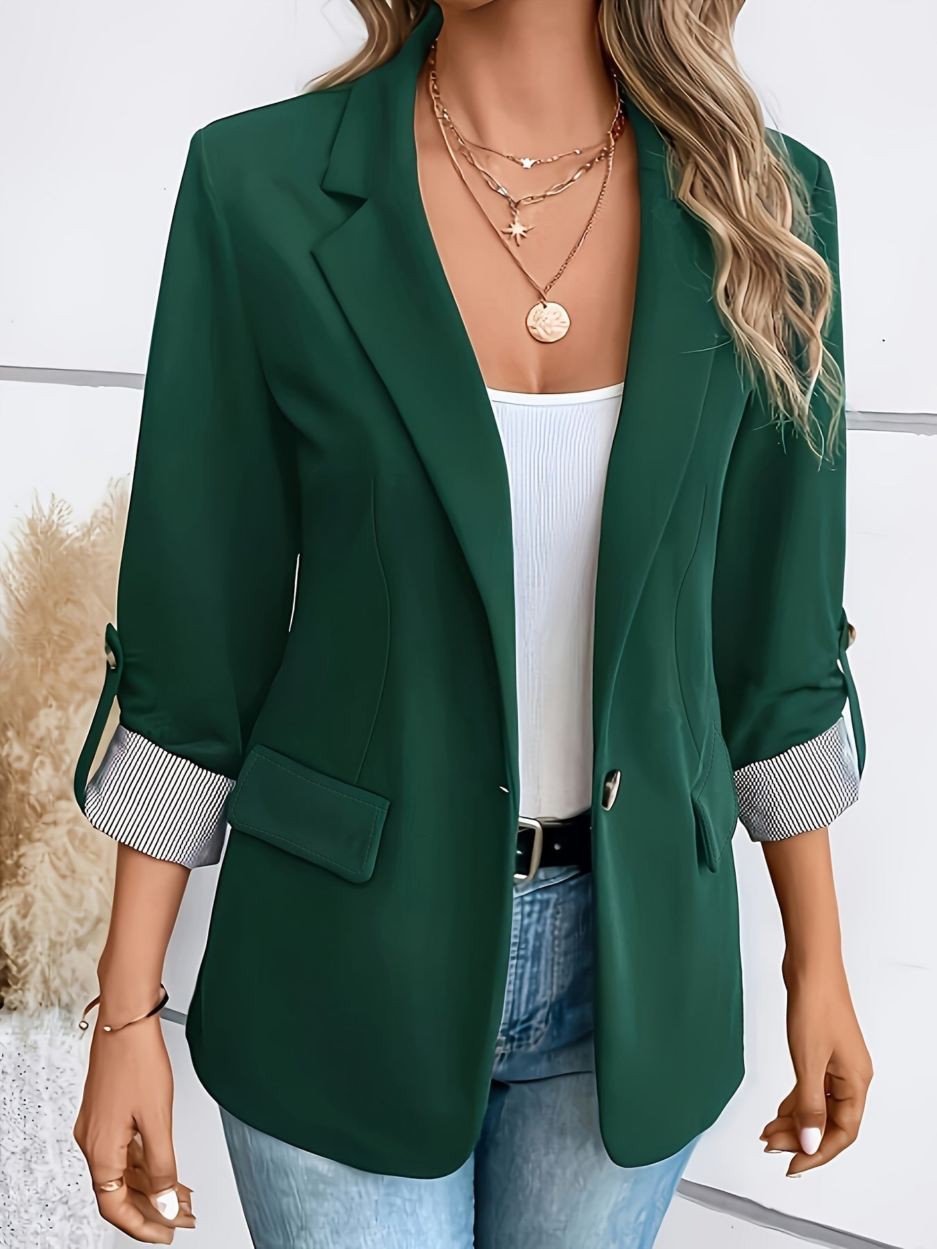 Jamie™ — Blazer da donna con maniche risvoltate
