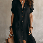 Moderno Boho | Vestito Midi in Lino Senza Sforzo