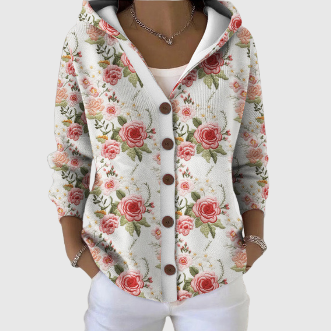 Cesarina | Giacca in Maglia Morbida con Cappuccio