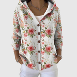 Olga | Cardigan comodo in maglia con cappuccio