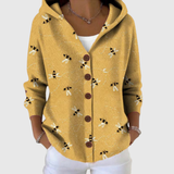 Régine | Cardigan in maglia con cappuccio