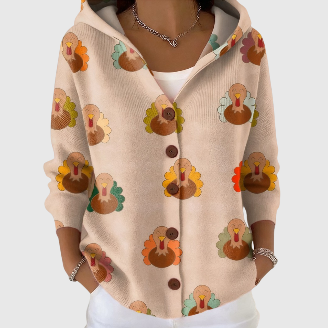 Pierina | Giacca in Maglia Morbida con Cappuccio