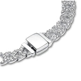 Cuban bracelet with moissanite