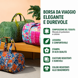 Borsa da viaggio imbottita con fantasia viaggio retrò NCU0PT8928