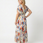 Savannah | Abito Midi Floreale Plissettato