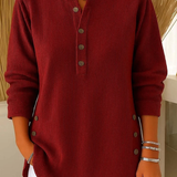 Nives | Tunica Henley Lunga con Bottoni