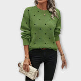Ava - Maglione morbido a pois con maniche lunghe