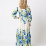 Harper | Abito Maxi Floreale a Maniche Lunghe