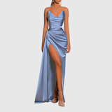 EVADNE | ABITO MAXI FLUIDO IN RASO