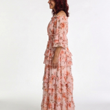 Rosalie | Abito Maxi Floreale con Spalle Scoperte