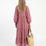 Arlette | Abito Midi con Stampa Geometrica