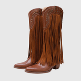 DAMARIS | STIVALI WESTERN CON FRANGE E ZIP