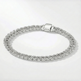 Cuban bracelet with moissanite