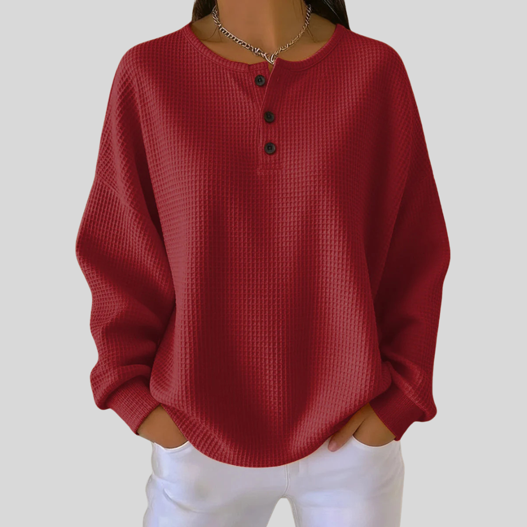Camilla | Felpa Henley Casual