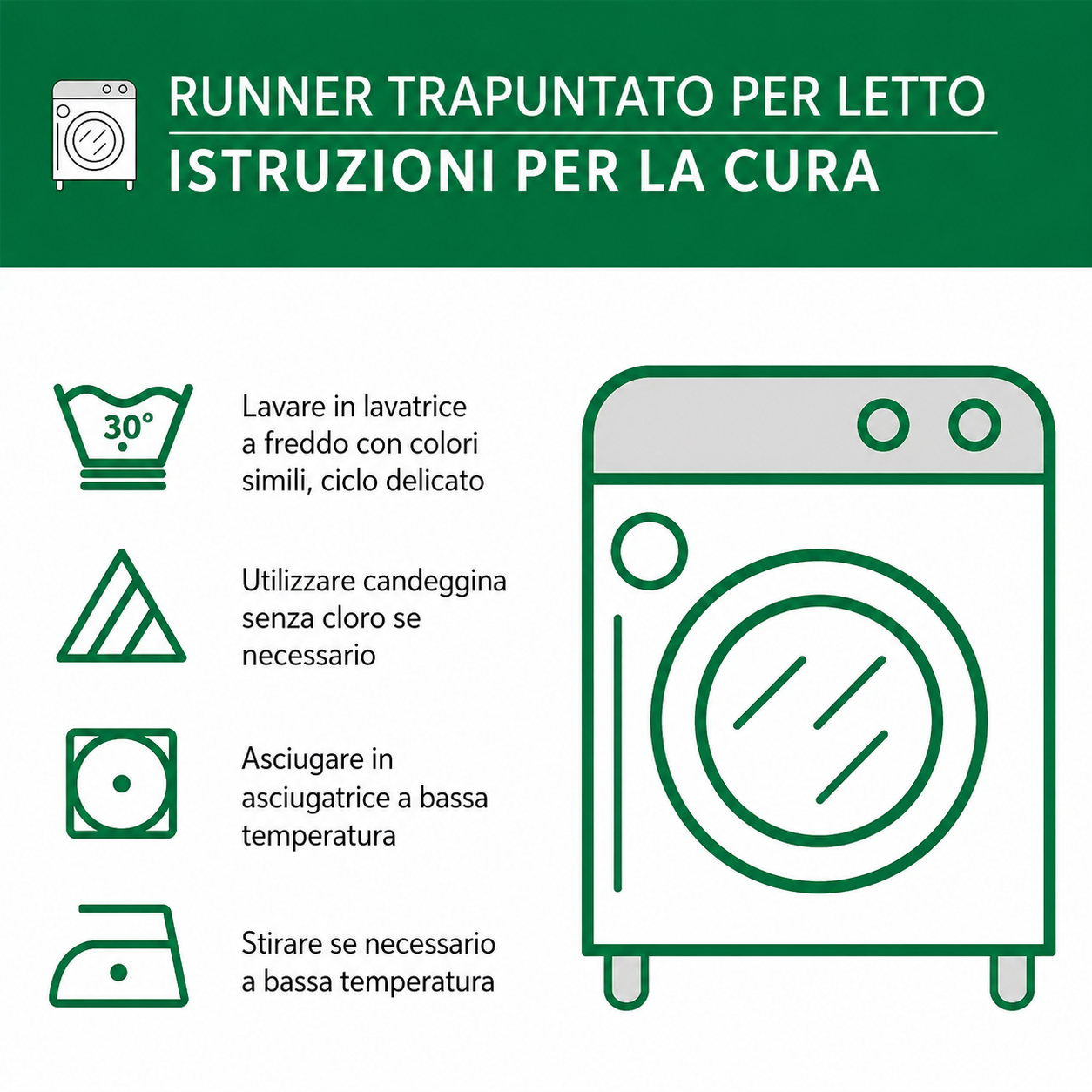 Runner da Letto Trapuntato con Alberi di Natale NCU0NT9785
