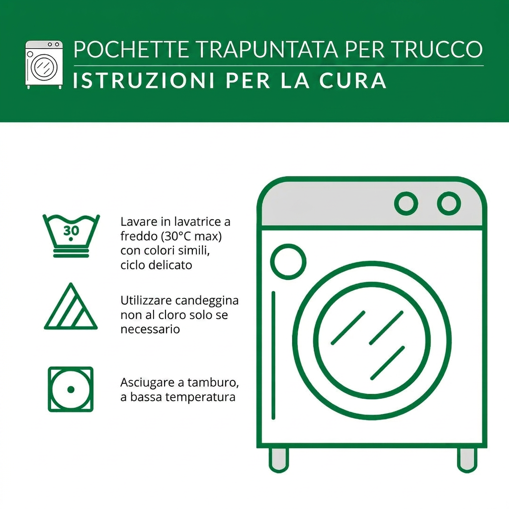 Beauty case trapuntato con fantasia delicata NCU0PT9342