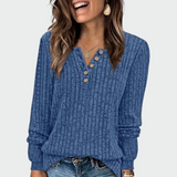 Ema - Maglione da donna in maglia con bottoni
