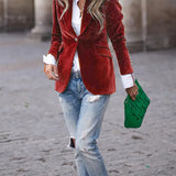 Julissa™ — Blazer elegante in velluto