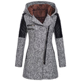 Rose — Giacca invernale con zip asimmetrica