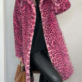 Lysandra — Cappotto lungo da donna leopardato