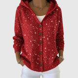 Cathy | Cardigan confortevole in maglia con cappuccio