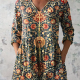 Celine | Blusa Lunga con Scollo a V