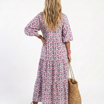 Mireya | Abito Midi con Stampa Geometrica