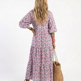 Mireya | Abito Midi con Stampa Geometrica