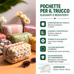 Beauty case trapuntato con fantasia delicata NCU0PT9342