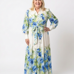 Harper | Abito Maxi Floreale a Maniche Lunghe