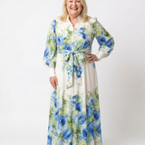 Harper | Abito Maxi Floreale a Maniche Lunghe