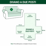 Copridivano trapuntato con motivo solare NCU0VT337
