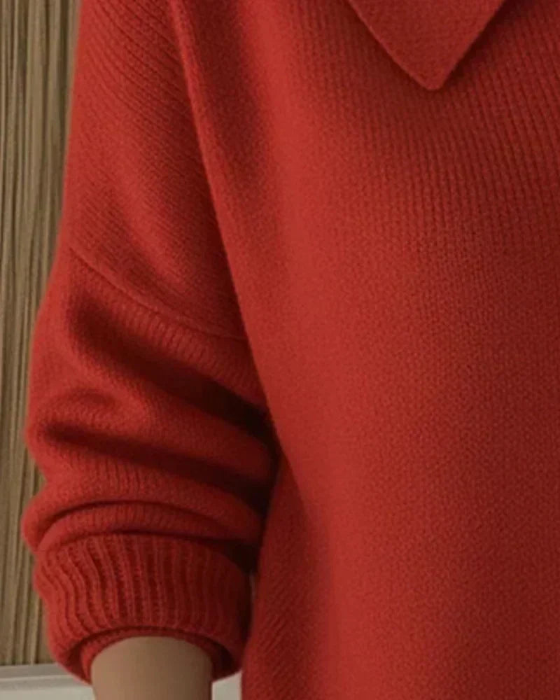 Velia | Cardigan Morbido con Collo a Camicia