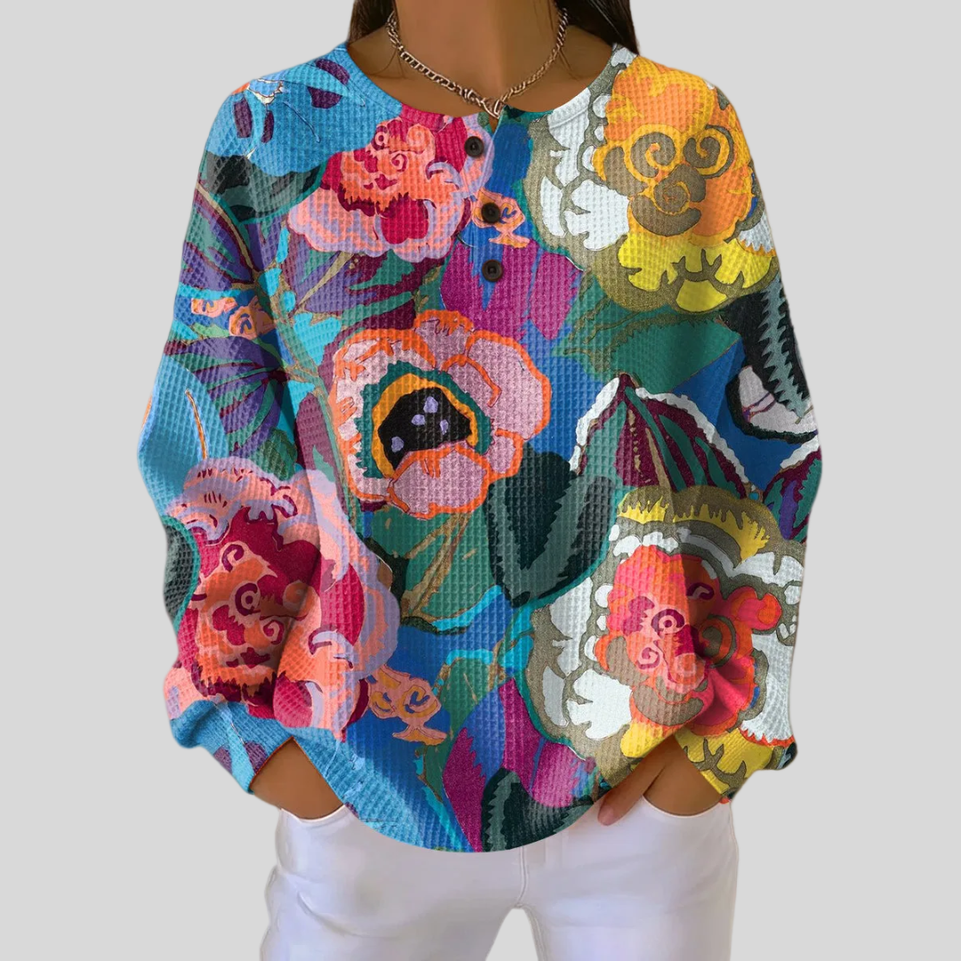 Elisa | Felpa Floreale Multicolore