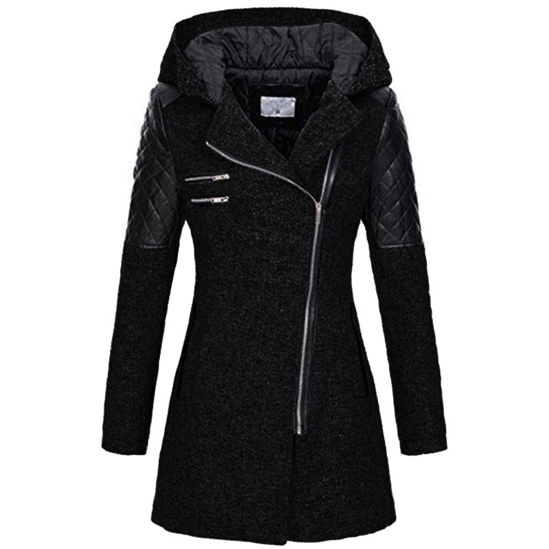Rose — Giacca invernale con zip asimmetrica