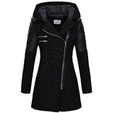 Rose — Giacca invernale con zip asimmetrica