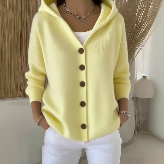 CLAUDIA |CARDIGAN CON CAPPUCCIO