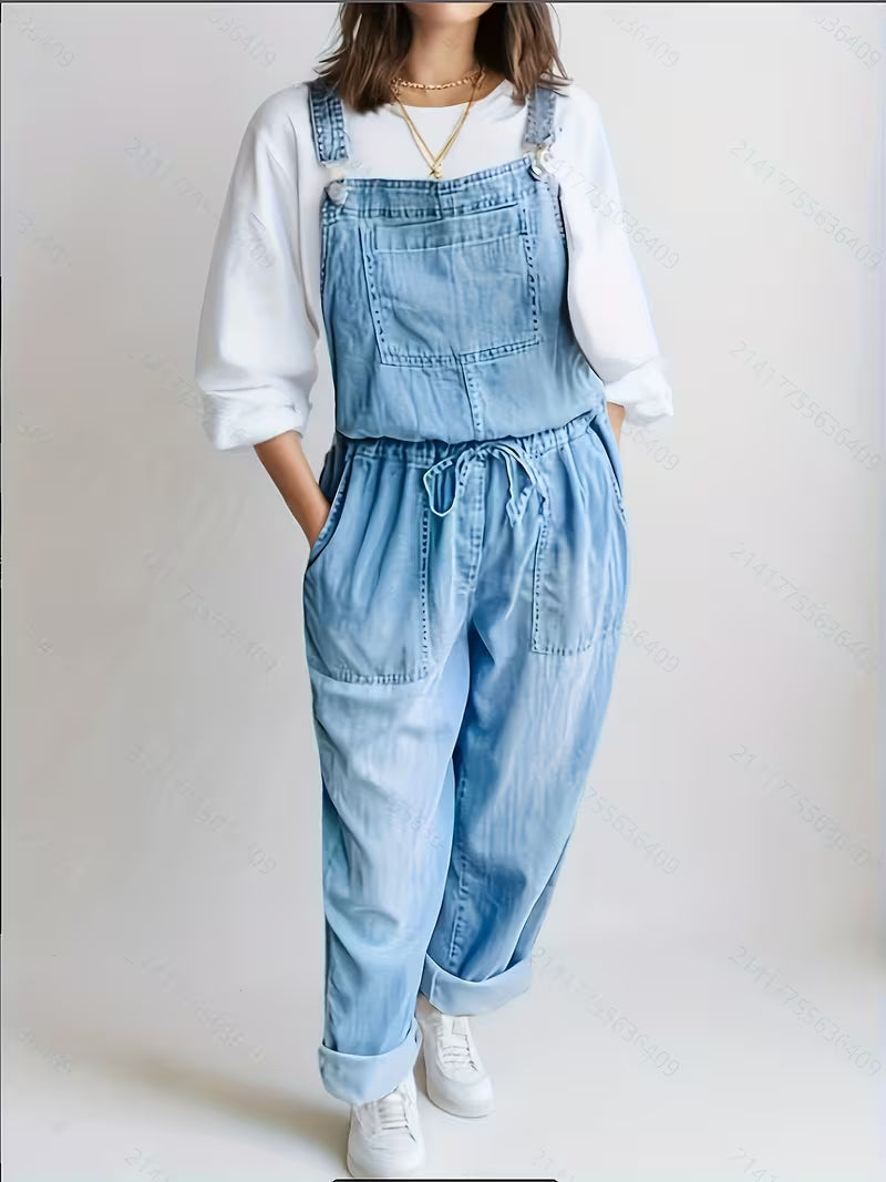 GRACE | SALOPETTE IN DENIM DALLA VESTIBILITÀ COMODA