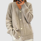 Elżbieta - Maglione con motivo intrecciato