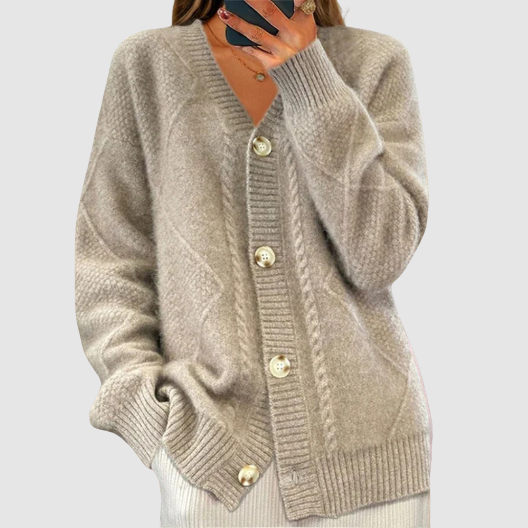 Elżbieta - Maglione con motivo intrecciato