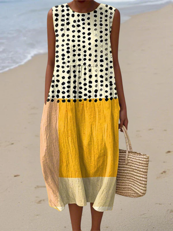 Leah | Abito Midi a Pois Multicolore