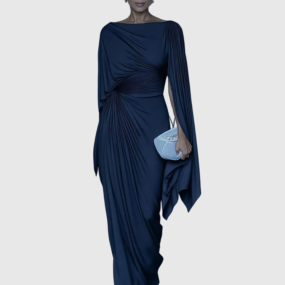 Fiona | Abito Maxi Plissettato