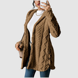 Štěpánka - Cardigan peluche con cappuccio